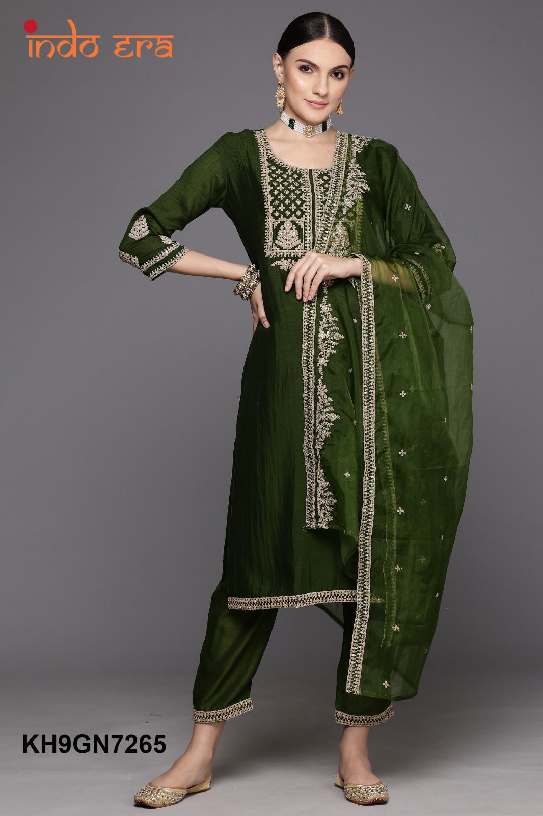 2418 Indo Era Silk Kurti With Bottom Dupatta Wholesale market In Surat With Price